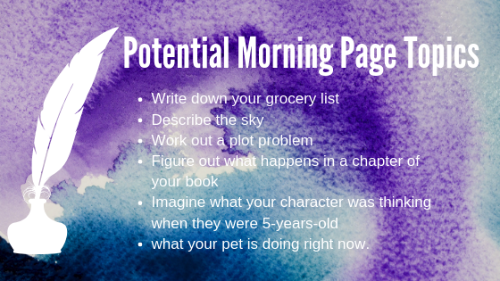 morning pages topics
